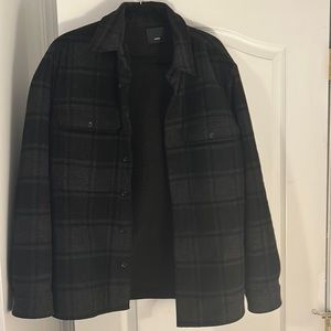 Vince plaid shirt/Coat, warm